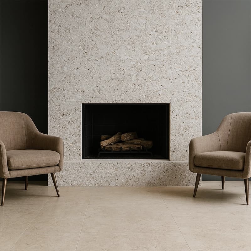 Antico Unfilled Tumbled Cross Cut Travertine Slabs 2