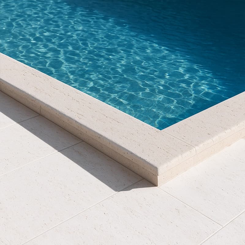 Ivory Filled Tumbled Vein Cut Travertine Slabs 4