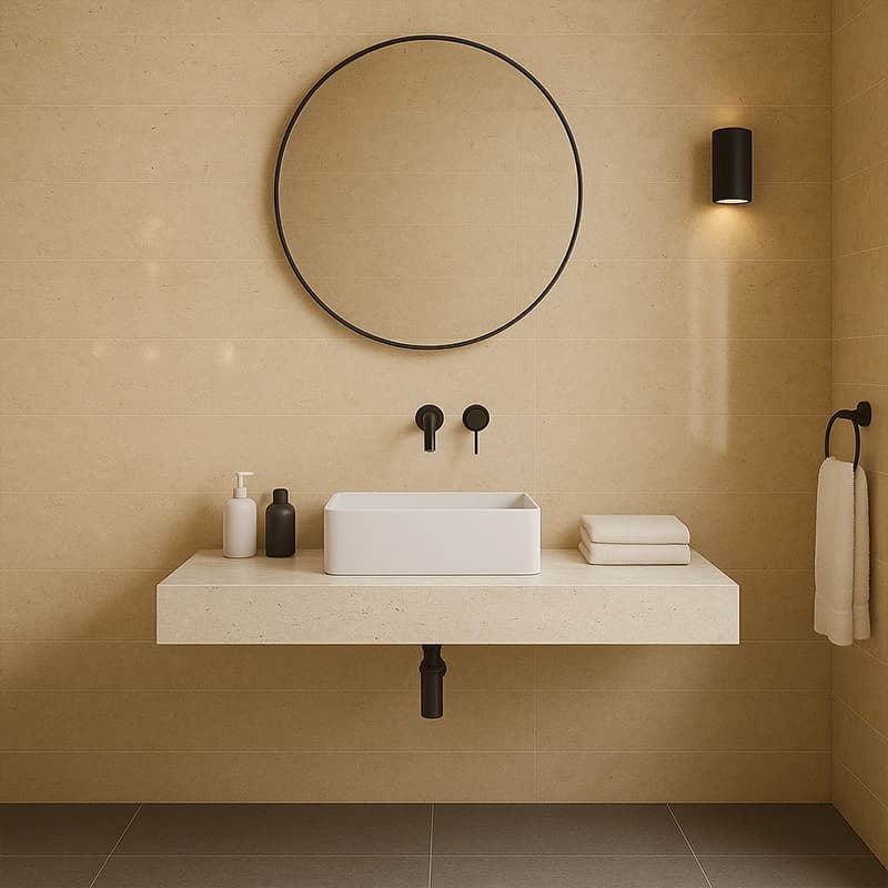 Light Unfilled Polished Cross Cut Travertine Slabs 4