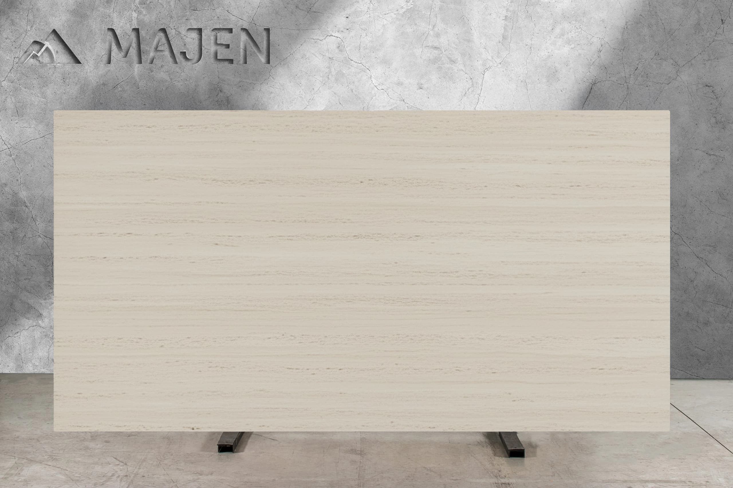 Light Filled Honed Vein Cut Travertine Slabs