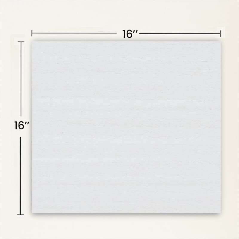 16"×16"
