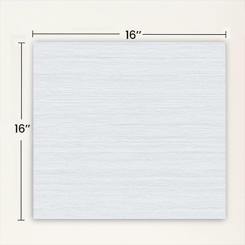 16"×16"