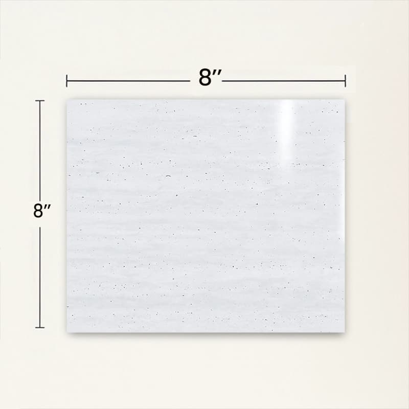 8" × 8" · Unfilled · Polished (Vein-Cut)