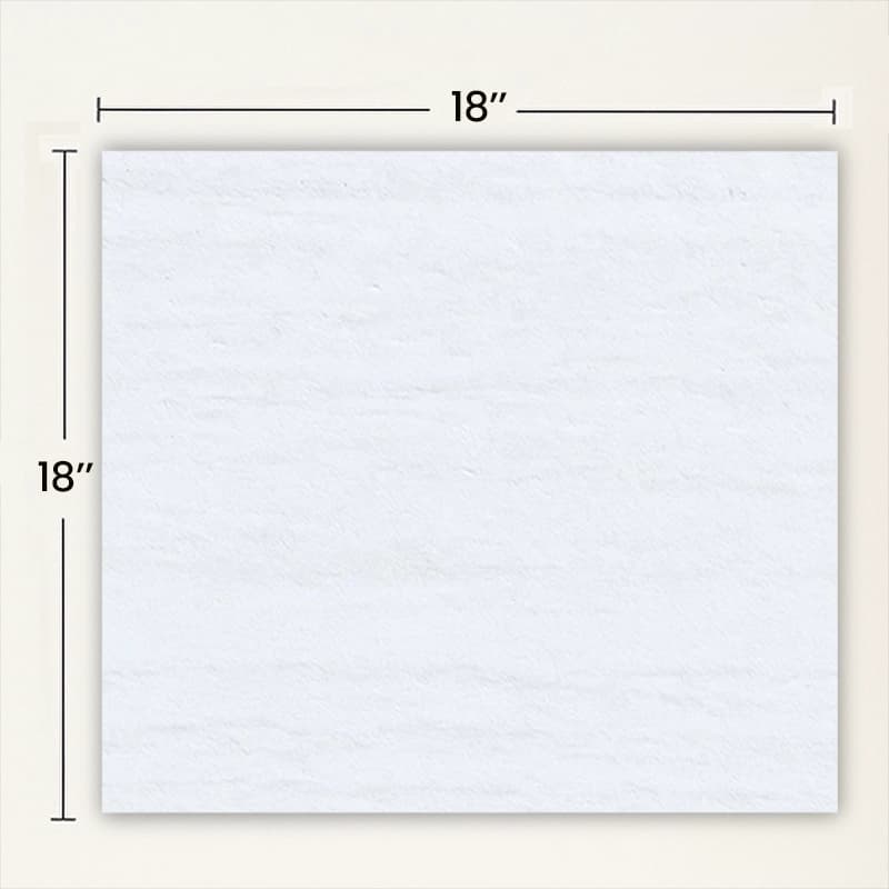 18"×18"