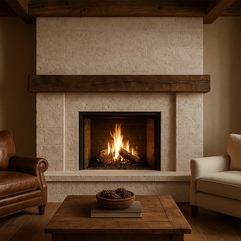 Antico Filled Honed Cross Cut Travertine Slabs 4