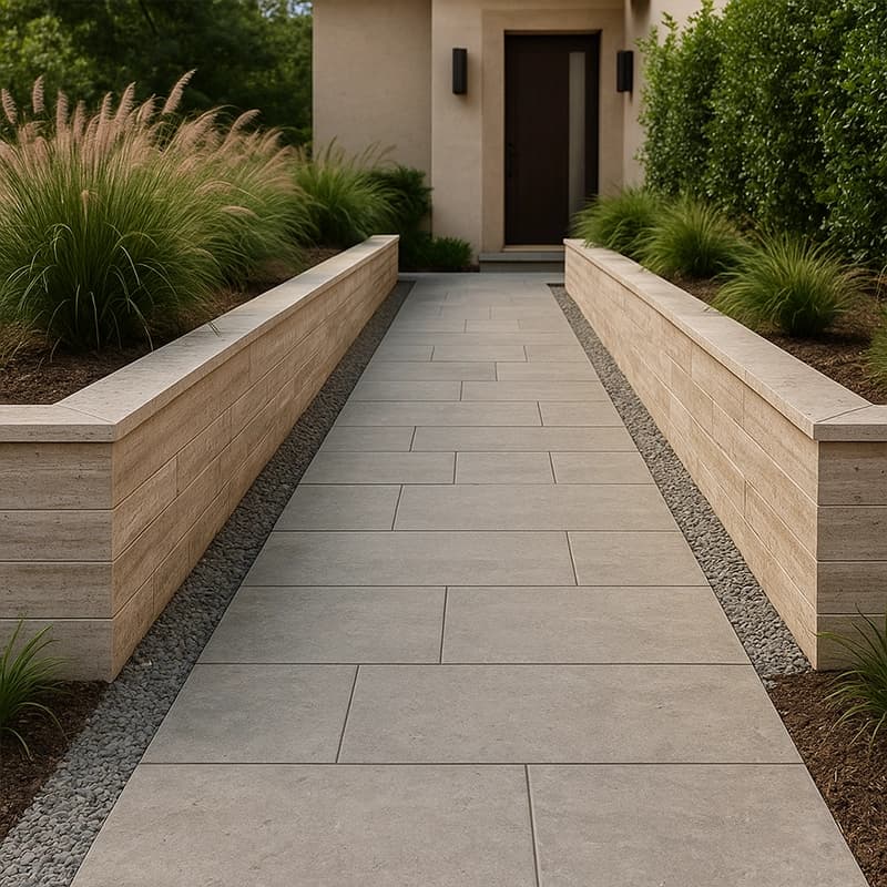 Antico Dolgulu Fırçalanmış Damarlı Traverten Plakalar 4