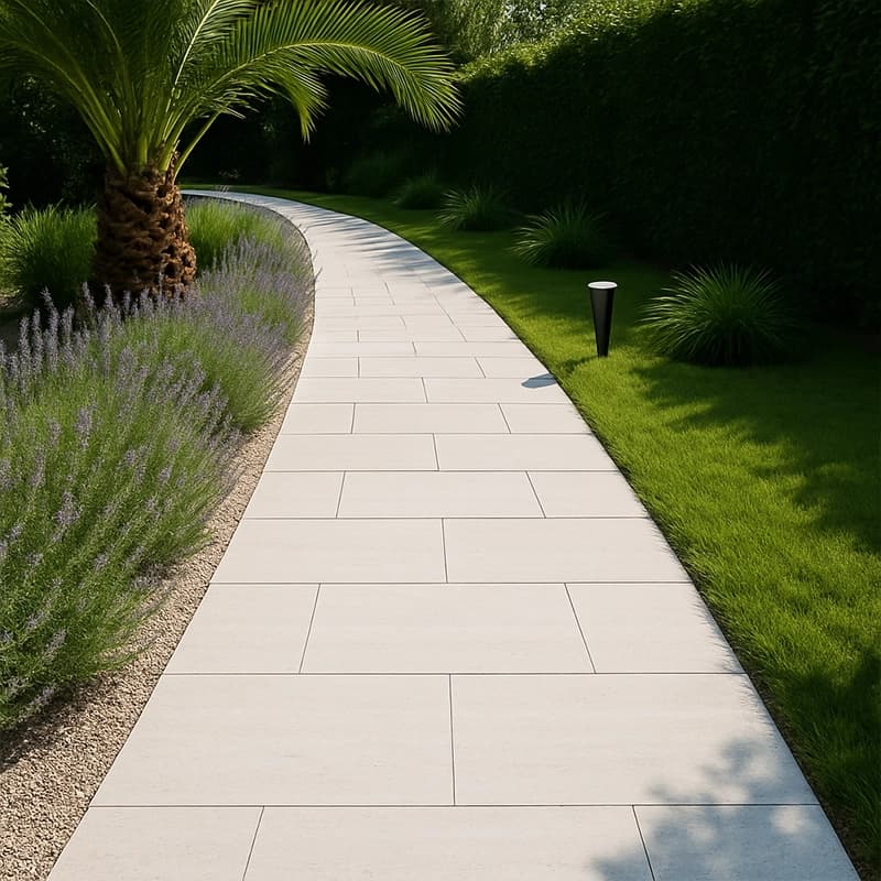 Ivory Filled Honed Cross Cut Travertine Slabs 3