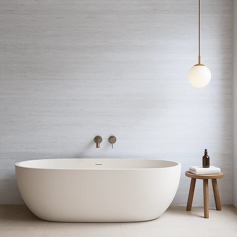 Ivory Dolgulu Fırçalanmış Damarlı Traverten Plakalar 3