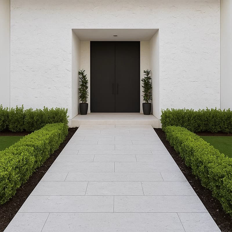 Ivory Dolgulu Fırçalanmış Damarlı Traverten Plakalar 4