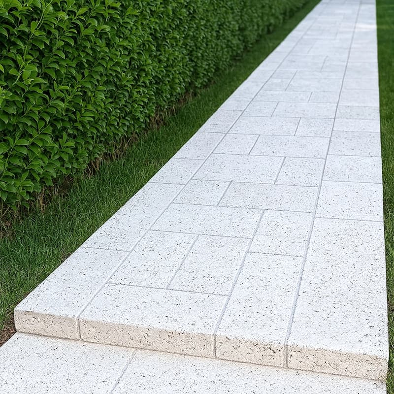 Ivory Unfilled Tumbled Vein Cut Travertine Slabs 2