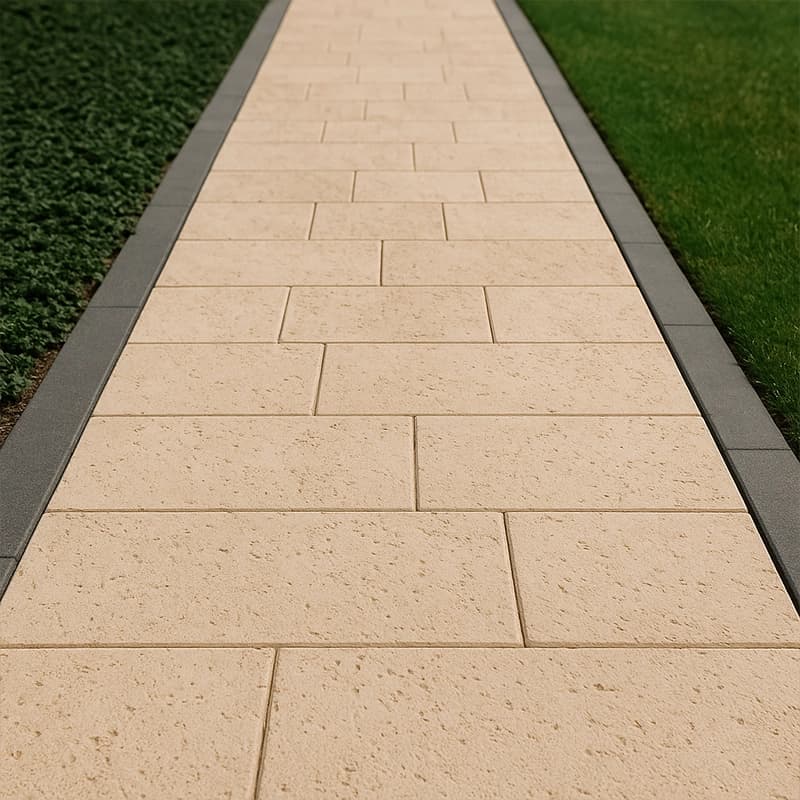 Light Unfilled Tumbled Cross Cut Travertine Slabs 4