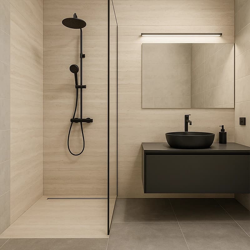 Light Filled Tumbled Vein Cut Travertine Slabs 3