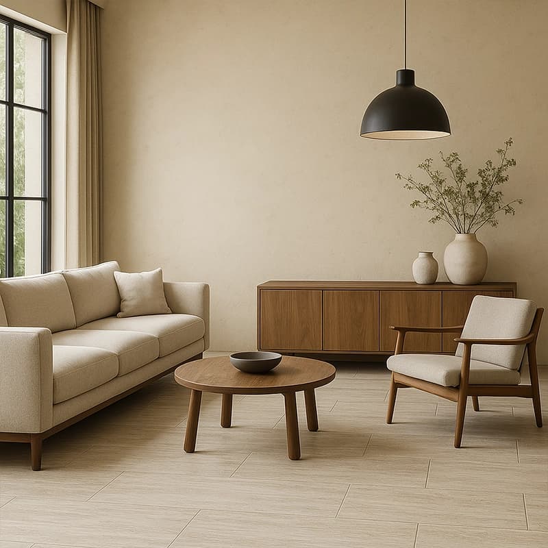 Light Unfilled Brushed Vein Cut Travertine Slabs 3